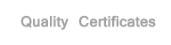 Quality certificates