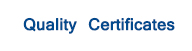 Quality certificates